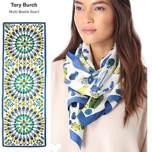 Tory Burch Accessories - RARE Tory Burch Beetle Scarf Tory Burch Accessories - RARE Tory Burch Beetle Scarf